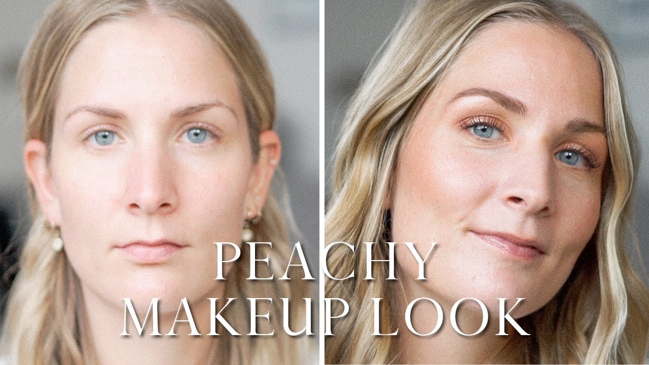 Fresh, peachy & glowy makeup | special occasion makeup look I AD