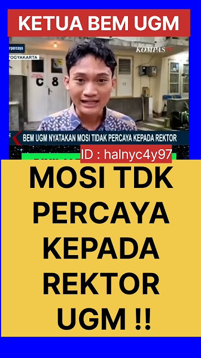 UGM NO-CONFIDENCE MOTION ID:halnyc4y97 #fyp #viral #trending #ugm #soundsound #pdip #gusnur #uas ...