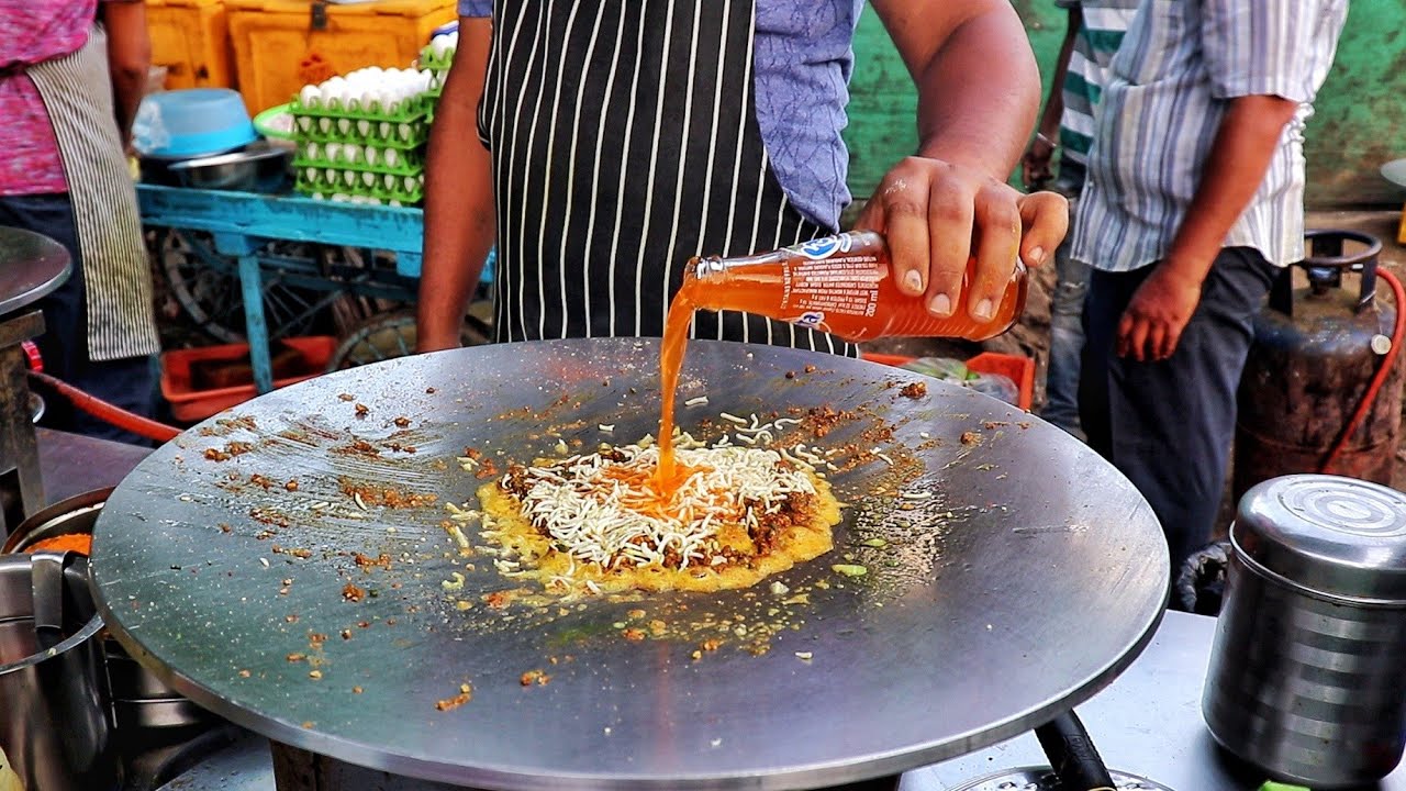 Master Of Making Egg Dishes | First Time Ever Orange Egg Fry | Egg Street Food | Indian Street Food | Street Food Fantasy