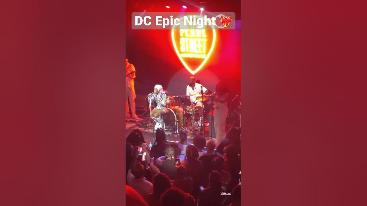 DC epic Night ️‍🔥 Iniko Cosmic Lounge Live Tour 💫👽🛸 YouTube