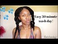 UPDATED: Easy 30 Minute Wash Day for 4b 4c Natural hair