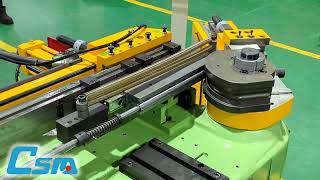 Tube bending machine triple arcs in single bend | CSM 75TNCB | 喬陞 NC 油壓彎管機