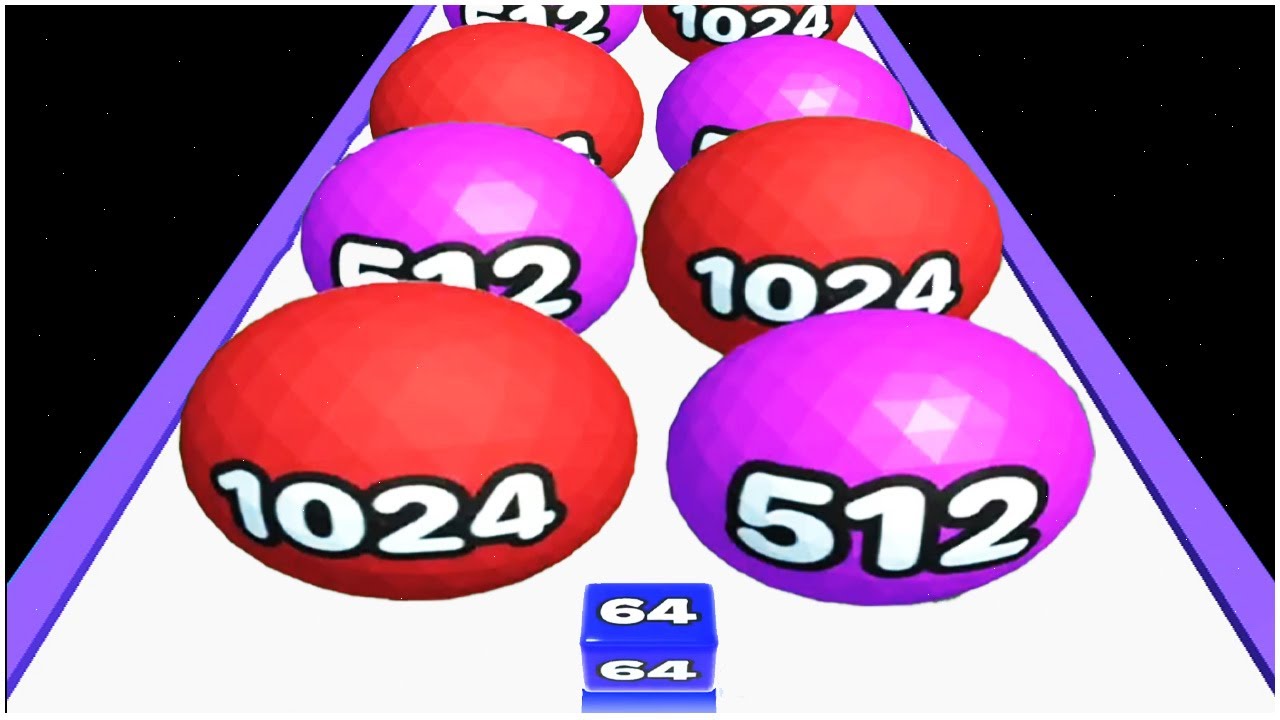 2048 Ball Runner Vs Jelly Run 2048