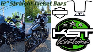 12 KST Kustoms Straight Jacket Handlebars on a 2021 Harley-Davidson Road Glide.