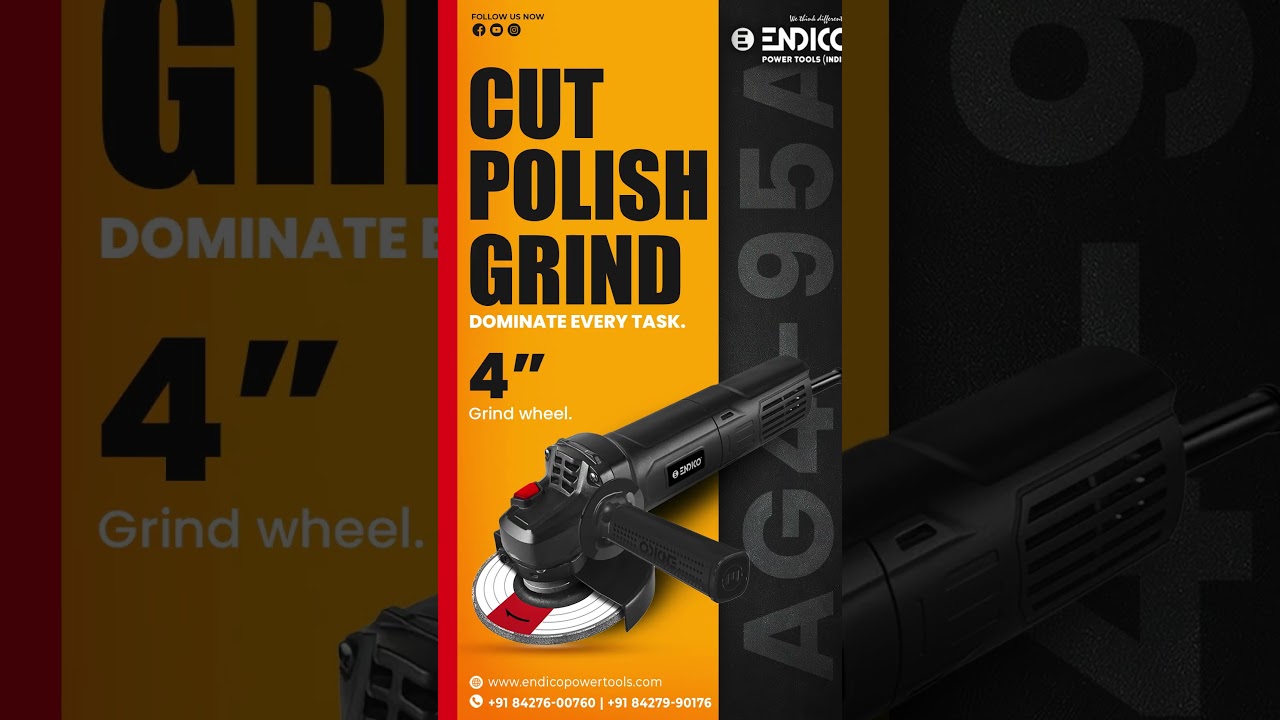 Best 4" Angle Grinder For Every Industry | Endico AG4-95A | Metal Cutting, Grinding & Polishing