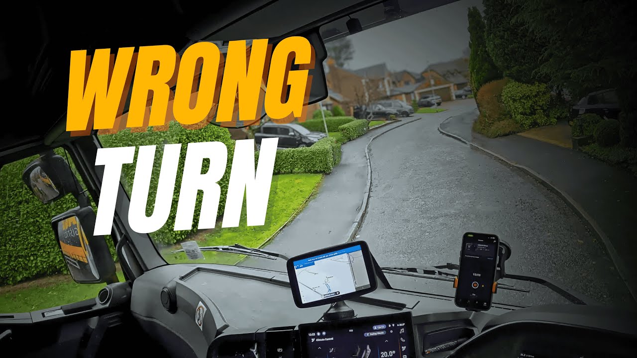 Wrong Turn in a 44-Ton Truck | UK HGV Driver Trapped on a Narrow Residential Road