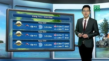 VTC14 | Thời tiết biển 24/01/2018 | Thời tiết trên biển tương đối ổn định