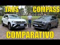 Comparativo: Jeep Compass Série S x Volkswagen Taos Highline