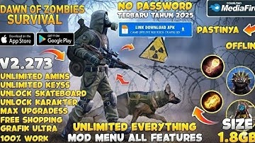dawn of zombies survival mod apk v2.273 mod apk Free Craft, Menu, Freeze Enemy Unlimited everything