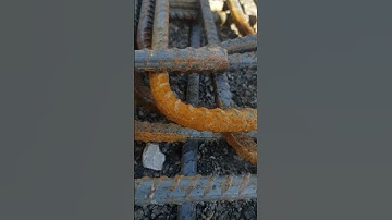 Rust on reinforcing steel rebar