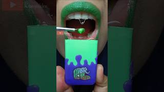 ASMR Anomaly Lirili Larila Matcha Nail Polish Truns into Liquid Candy #short #shorts 1445