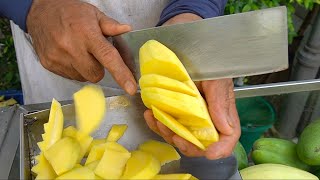 Crazy Speed! Amazing Fruits Cutting Skills - Thai Street Food