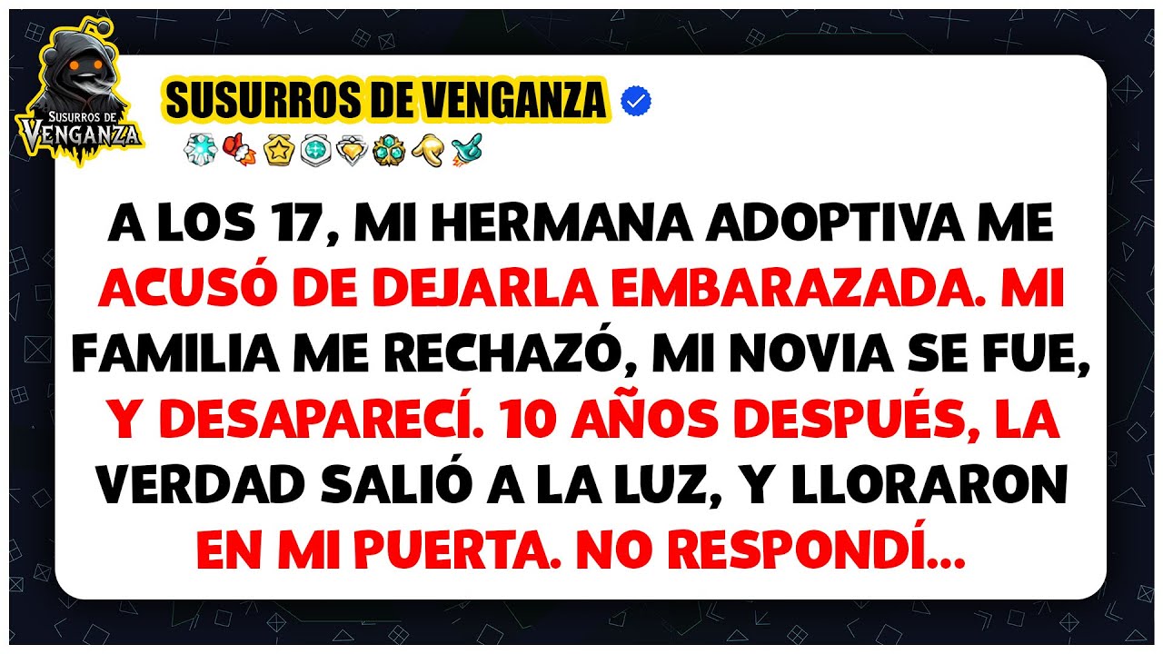 В 17 лет моя приёмная сестра обвинила меня в том, что я её забеременел. Моя семья отвергла меня, ...