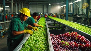 How Grape Juice is Made in Factory