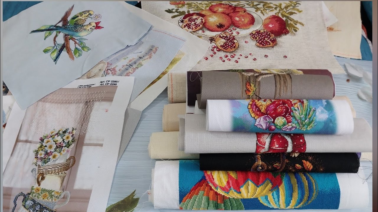 🌹МОЙ РУЛОН🌹 вышитых работ за 5 лет😊/вышивка крестом/ - YouTube