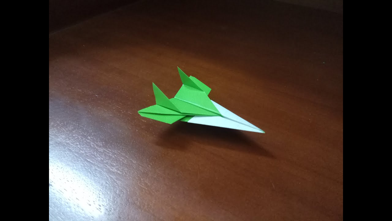 Origami Jet Fighter Easy - How To Make A Paper Airplane Easy - YouTube
