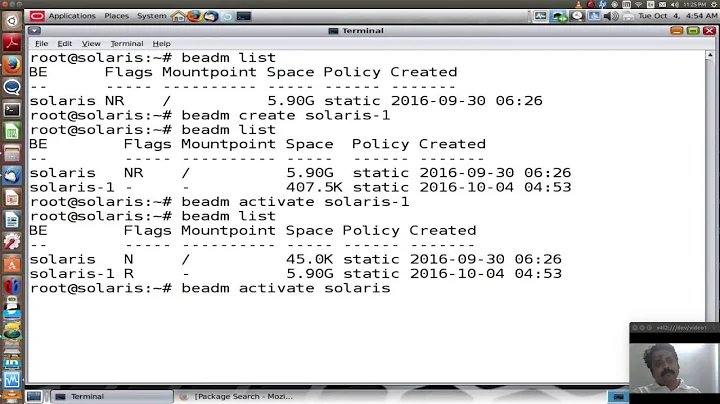 Solaris 11 Package Administration   - Part I