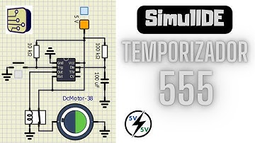 SimulIDE - Simulação de um temporizador com 555