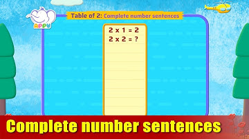 G2 - Module 8 - Exercise 1 - Complete number sentences | Appu Series | Grade 2 Math Learning