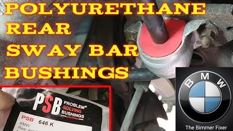 BMW e60/e61 Polyurethane Bushings Rear Sway Bar Install