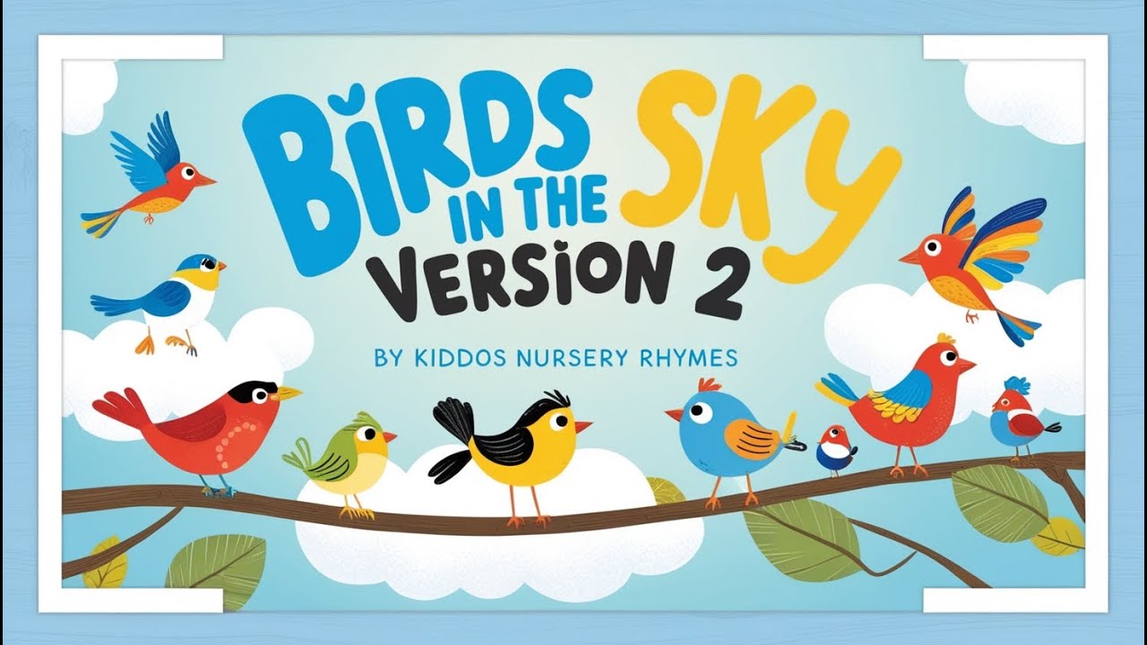 Birds in the Sky Version 2 | Kids' Song with Lyrics | Kiddos Nursery ...