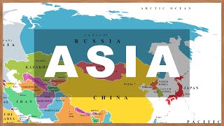 Map of Asia: Countries, National Flags, Capitals  (with Photos). Learn Geography #02 screenshot 1