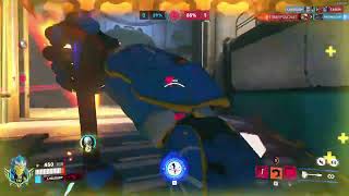 top 0.1% REINHARDT - Lhcloudy REINHARDT SEASON 18 TOP 500 GAMEPLAY