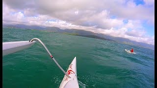 Kaneohe Bay OC1 Surfing from Head Bouy (14-22NE)