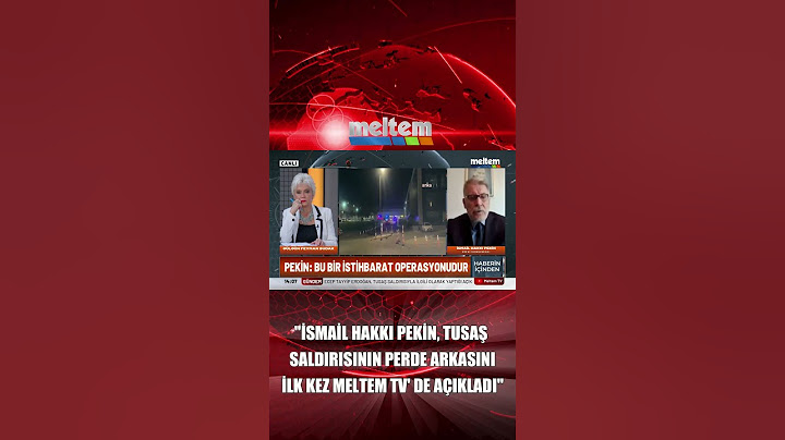 "İsmail Hakkı Pekin, TUSAŞ saldırısının perde arkasını ilk kez Meltem TV'de açıkladı."