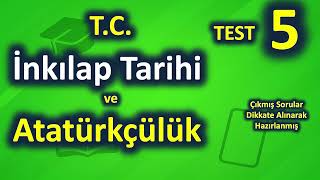 T.c. İnkılap Tarihi Ve Atatürkçülük Test 5 Üfettişlik