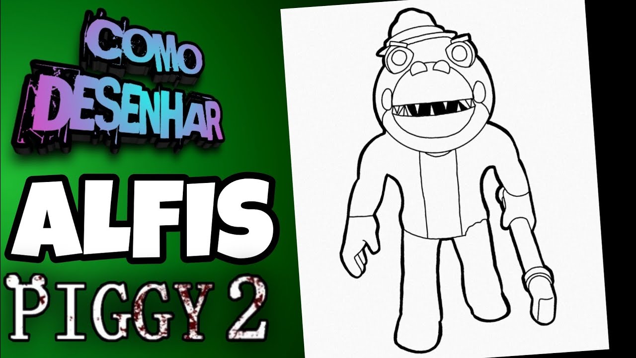 Desenhos de Piggy Roblox 8 para Colorir e Imprimir 