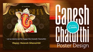 Ganesh Chaturthi Wishes Poster Design in Canva screenshot 1