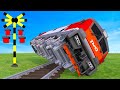 【踏切アニメ】あぶない電車 Railroad Crossing Animation