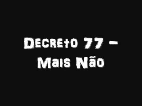 Punk music video thumbnail preview for Decreto 77 - Mais Não