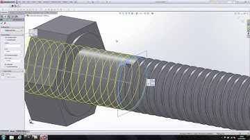 Solidworks modelling of M10 bolt a simple demo to start with