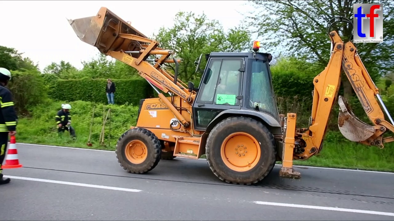 CASE 580SK turbo 4x4 @ Rescue Operation / Rettungseinsatz Hund