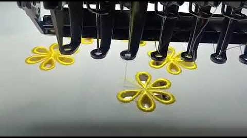 What magical effects will  be when installing a hole-carving knife device  on embroidery machine?