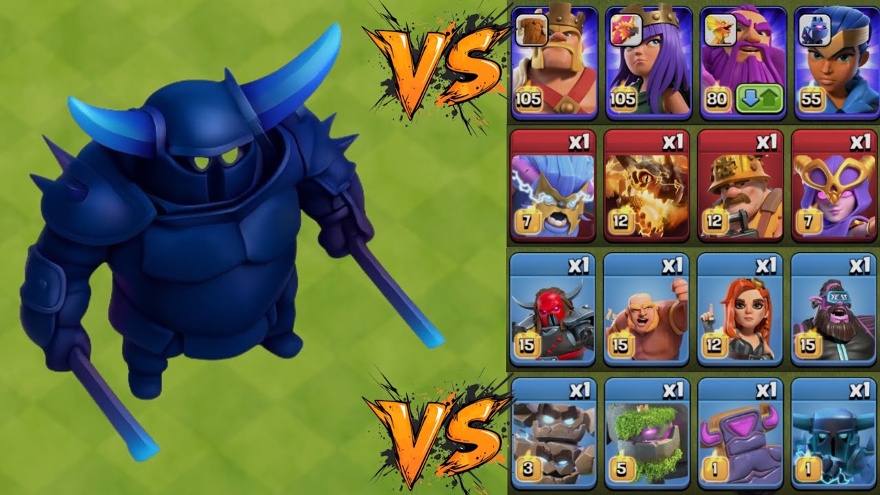 NEW MAX LEVEL MOMMA PEKKA 😱 VS EVERY TROOPS 😱😱😱PEKKA ANGRY 😡