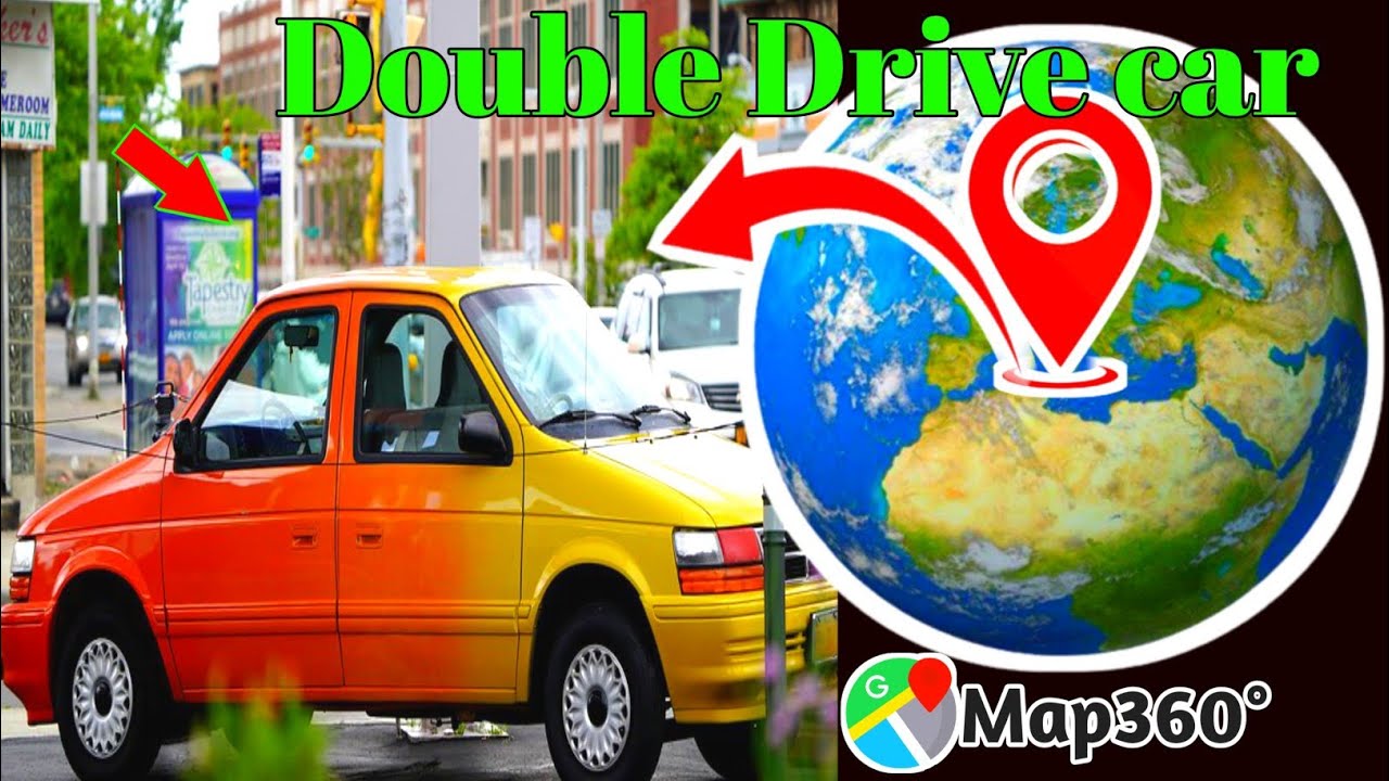 😳 Double driver car in real life on google maps and google earth 🌎 # ...