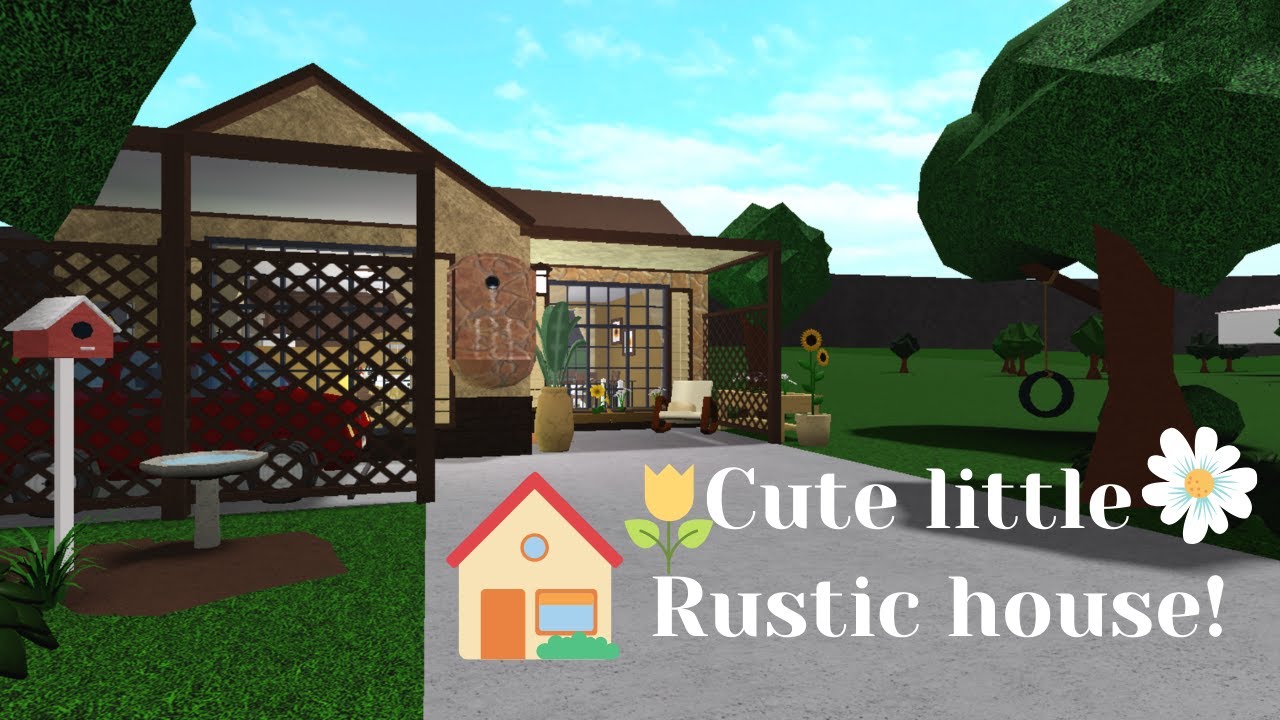 Cute Little Rustic House Speed Build Roblox Bloxburg Ft Fluffy Youtube - bloxburg rustic family home speed build roblox