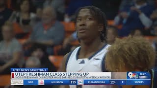UTEP freshman class of Trey Horton III, Elijah Jones, and David Terrell Jr. stepping up