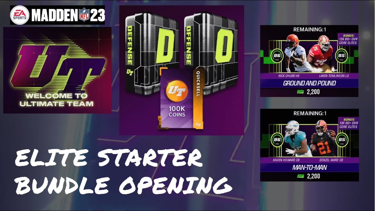 No Money Spent Browns Theme Team: Elite Starter Team Bundle Opening | Madden 23 Ultimate Team