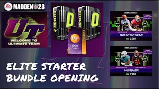 No Money Spent Browns Theme Team: Elite Starter Team Bundle Opening | Madden 23 Ultimate Team