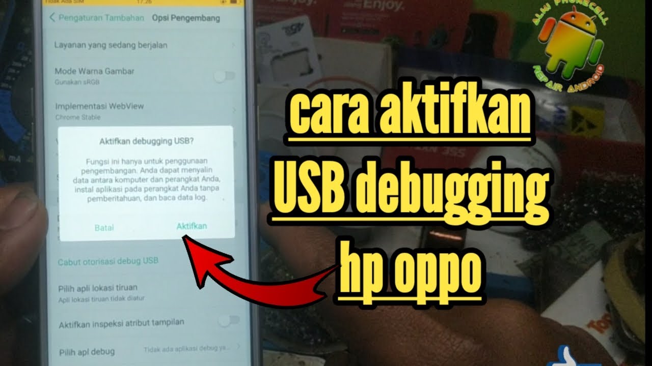 Cara mengaktifkan usb debugging di hp oppo - YouTube
