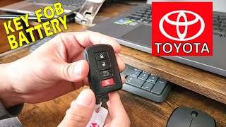 Toyota Key Fob Battery Replacement