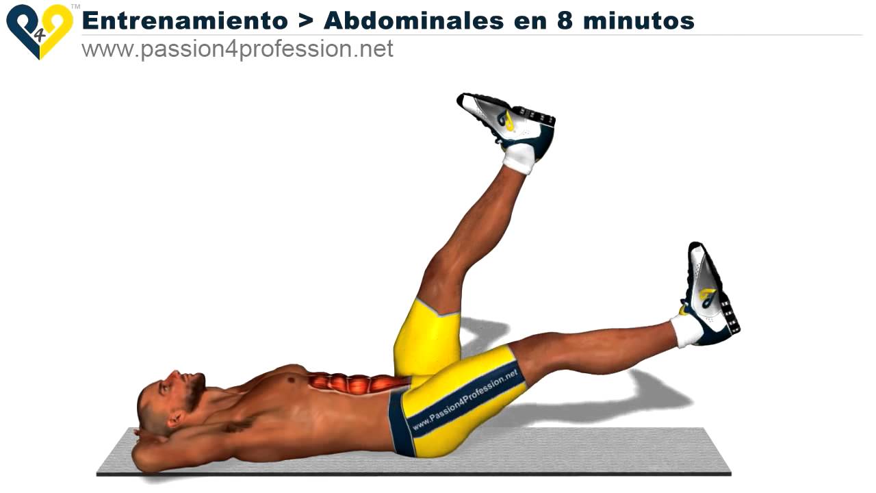 Para marcar 8 ejercicios abdomen minutos en