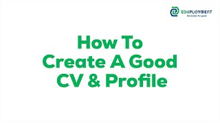 How to create a Good CV and Profile screenshot 3