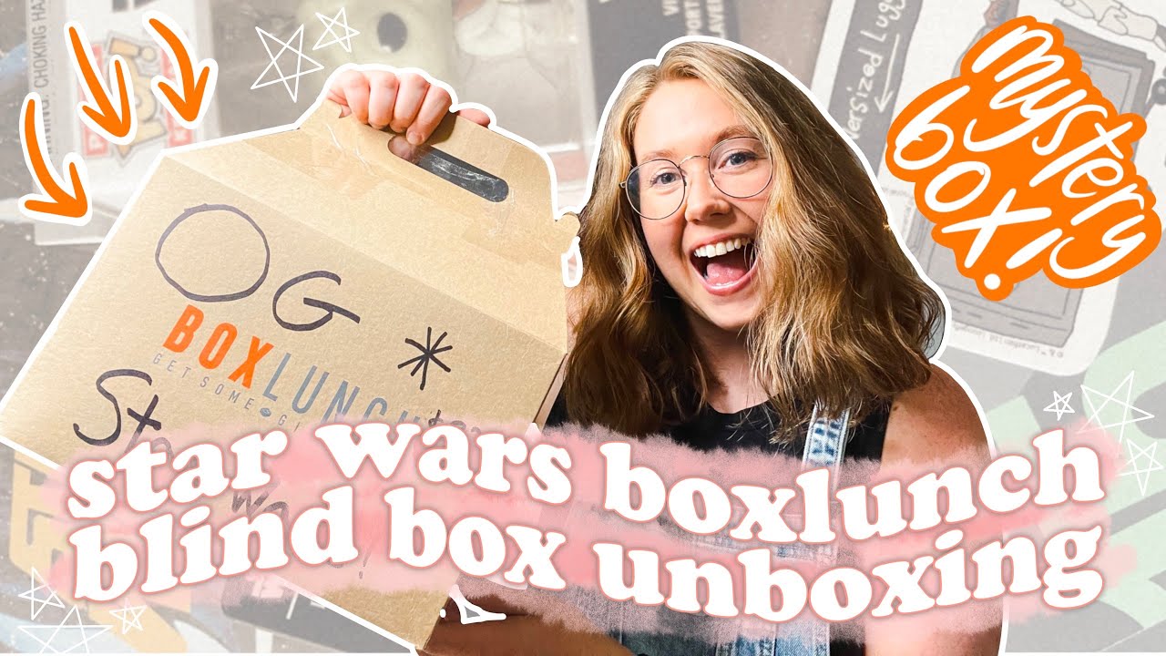 star wars blind box unboxing // boxlunch mystery box unboxing // pop figure, star wars pins + more!
