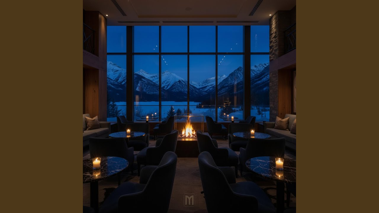 Candlelit Reflections on the Frozen Lake