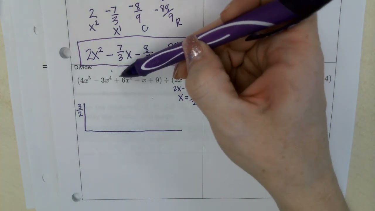 2.20.2026 - DE College Algebra Notes